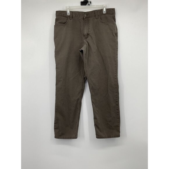 Carhartt Mens Relaxed Fit Brown Pants Size 36x30 - Picture 1 of 8
